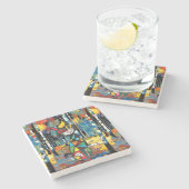 抽象芸術の日 ストーンコースター (横)