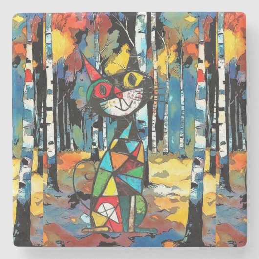 抽象芸術の日 ストーンコースター (正面)