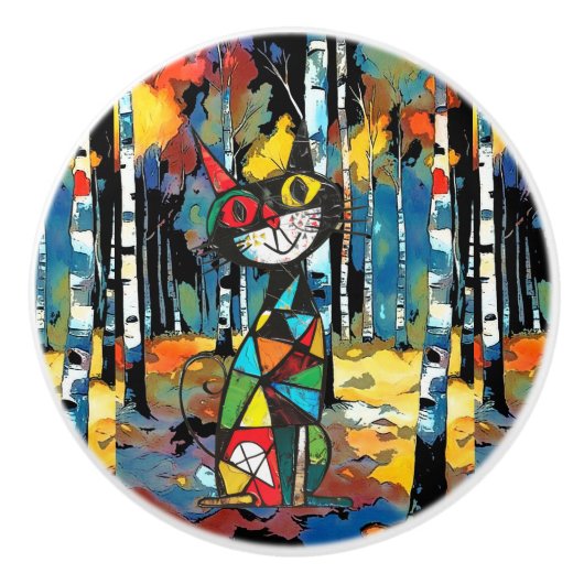 抽象芸術の日 セラミックノブ (正面)