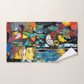 抽象芸術の日 バスタオルセット (ハンドタオル)