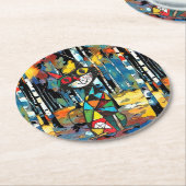 抽象芸術の日 ラウンドペーパーコースター (アングル)