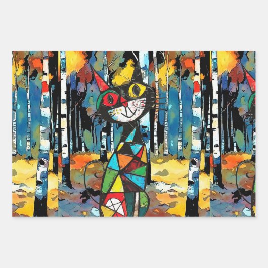 抽象芸術の日 ラッピングペーパーシート (正面)