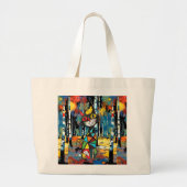 抽象芸術の日 ラージトートバッグ (正面)