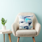 抽象芸術の明るい水のカラーテクスチャ。 クッション (椅子)