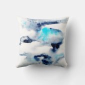抽象芸術の明るい水のカラーテクスチャ。 クッション (裏面)