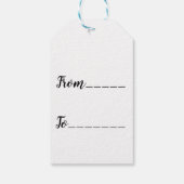 抽象芸術の明るい水の色色彩の鮮やかラベルテクスチャ ギフトタグ (裏面)