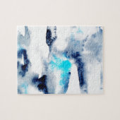 抽象芸術の明るい絵を描水の色のテクスチャ ジグソーパズル (横)