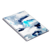 抽象芸術の明るい絵を描水の色のテクスチャ ノートブック (右側)