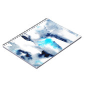 抽象芸術の明るい絵を描水の色のテクスチャ ノートブック (左側)