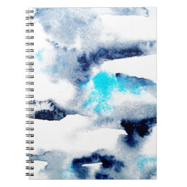 抽象芸術の明るい絵を描水の色のテクスチャ ノートブック