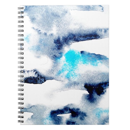 抽象芸術の明るい絵を描水の色のテクスチャ ノートブック (正面)