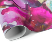 抽象芸術の明るい色の装飾的な背景。フロ ラッピングペーパー (ロールコーナー)