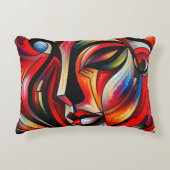 抽象芸術の明るい色 | アクセントクッション (正面)