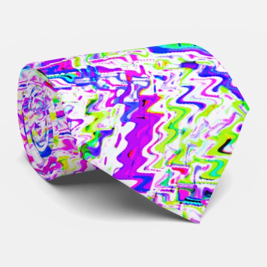 抽象芸術の明数々のるい色の旋回パターカラフルン ネクタイ (ロール)