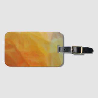 抽象芸術の暖かさ：印象派モザイク ラゲッジタグ