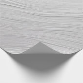 抽象芸術の曲線波（ホワイトトーン） ラッピングペーパー (角)