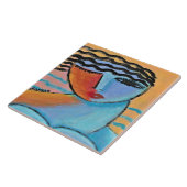 抽象芸術の朝のポートレート タイル (側面)