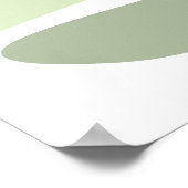 抽象芸術の木々と空の自然の風景 ポスター (角)