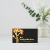 抽象芸術の木が燃えている。ジシドジ 名刺 (スタンド正面)