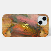 抽象芸術の木と絵を描の質感 Case-Mate iPhoneケース (裏面 (横))