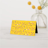 抽象芸術の木のライフバルミツワー座席エスコート プレイスカード (裏面)