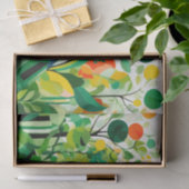 抽象芸術の木の枝に立つ鳥 薄葉紙 (ギフト)