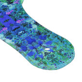 抽象芸術の木目と青葉の模様 カッティングボード (角)