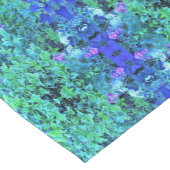 抽象芸術の木目と青葉の模様 ショートテーブルランナー (コーナー)