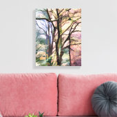 抽象芸術の木 キャンバスプリント (インサイチュ (リビング))