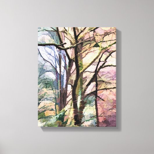 抽象芸術の木 キャンバスプリント (正面)