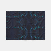 抽象芸術の木 フリースブランケット (正面(横))