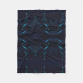 抽象芸術の木 フリースブランケット (正面)