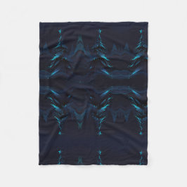 抽象芸術の木 フリースブランケット