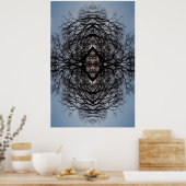 抽象芸術の枝のパターンのポスター ポスター (キッチン)