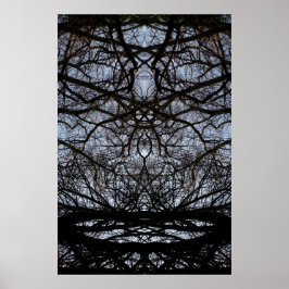 抽象芸術の枝のパターンのポスター ポスター