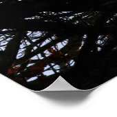 抽象芸術の枝のパターンのポスター ポスター (角)