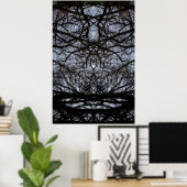 抽象芸術の枝のパターンのポスター ポスター (ホームオフィス)