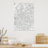 抽象芸術の概要 ポスター (キッチン)