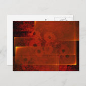 抽象芸術の横向き横書き ポストカード (正面/裏面)