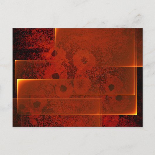 抽象芸術の横向き横書き ポストカード (正面)