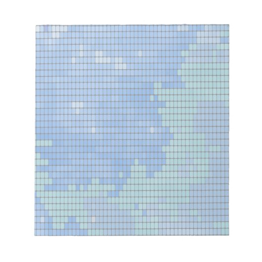 抽象芸術の正方形のパターン ノートパッド (正面)