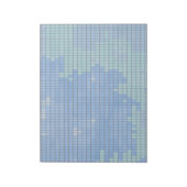 抽象芸術の正方形のパターン ノートパッド (回転)