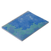 抽象芸術の正方形のパターン ノートブック (左側)