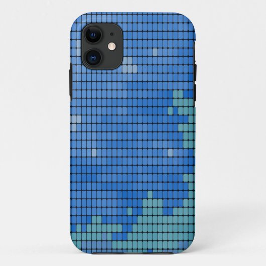 抽象芸術の正方形のパターン Case-Mate iPhoneケース (裏面)