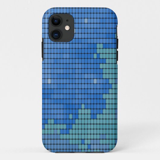 抽象芸術の正方形のパターン Case-Mate iPhoneケース (裏面)