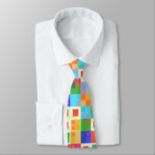 抽象芸術の正方形 ネクタイ (タイ)
