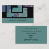 抽象芸術の正方形 名刺 (正面/裏面)