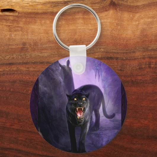 抽象芸術の死をもたらすヒョウ キーホルダー (正面)