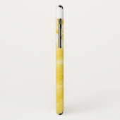 抽象芸術の水の色のスプラッシュ、黄色のサンゴ礁 Case-Mate iPhoneケース (裏面/左)