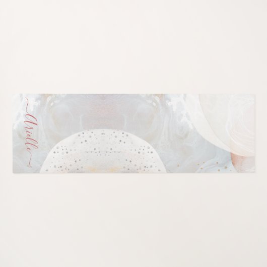 抽象芸術の水の色の形状Etherealヨガマット ヨガマット (裏面(横))